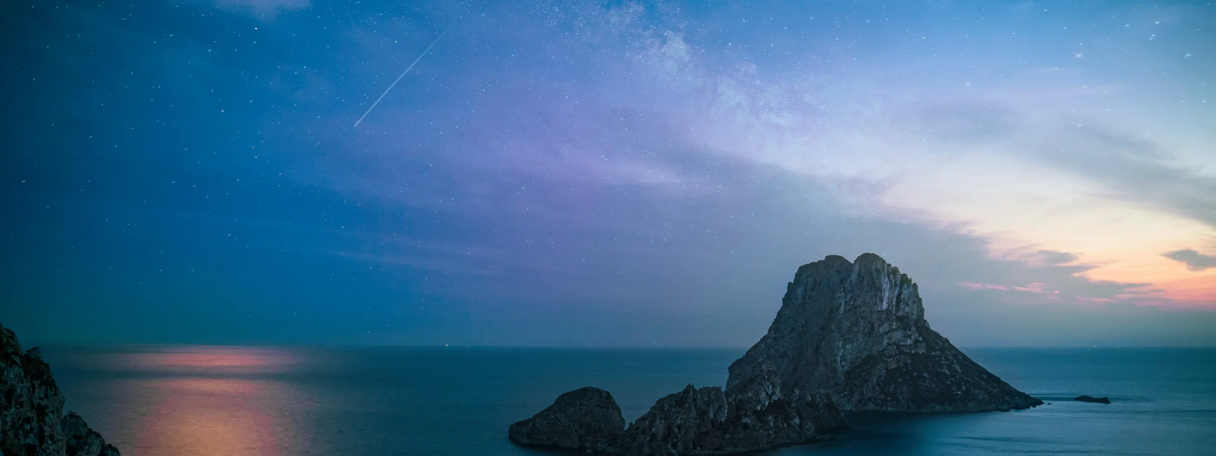 Atlantis y atardecer en Es Vedrà